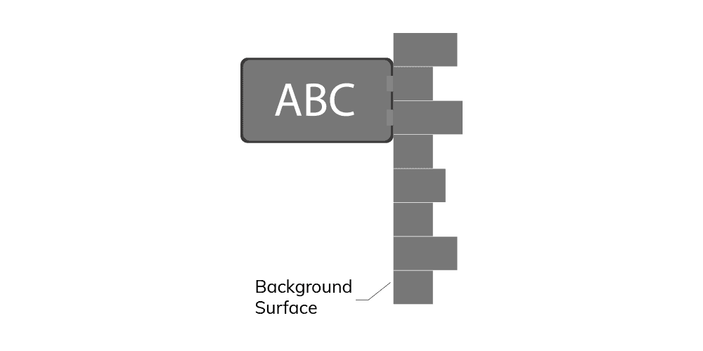 Info Sign – Flag Style Technical Mounting Diagram