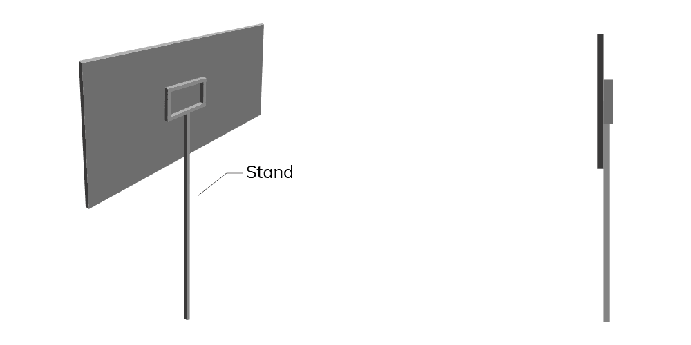 Info Sign – Road Side Technical Mounting Diagram