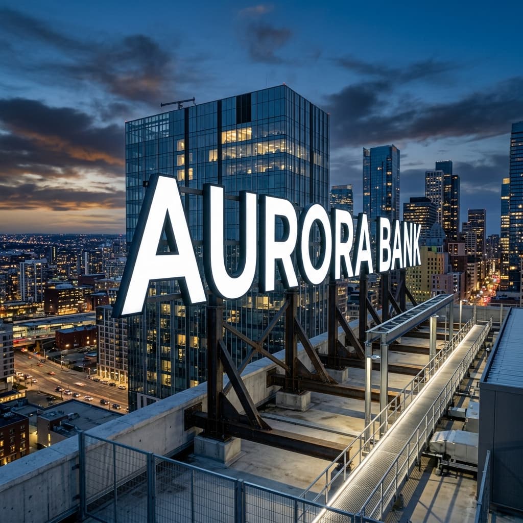 Rooftop Installation Illuminated Channel Letter Installation