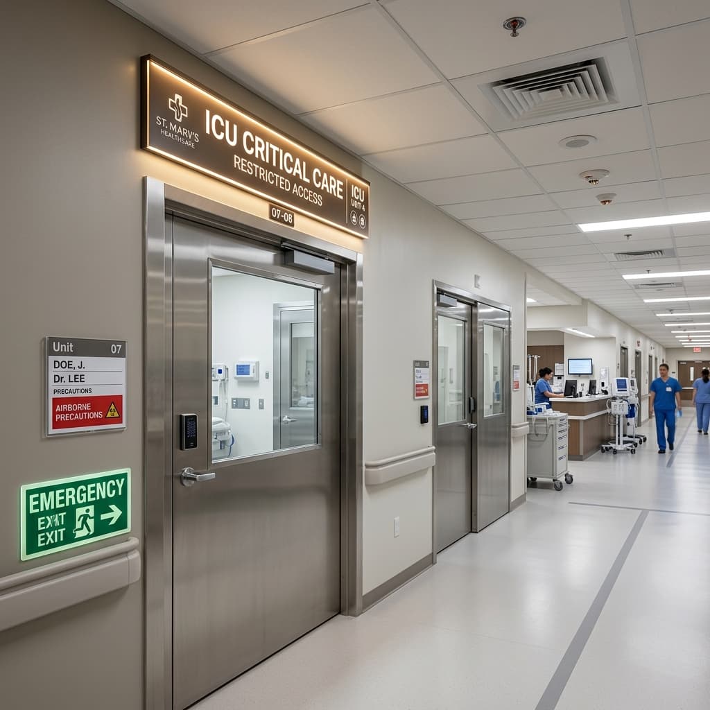 ICU & Critical Care Signage