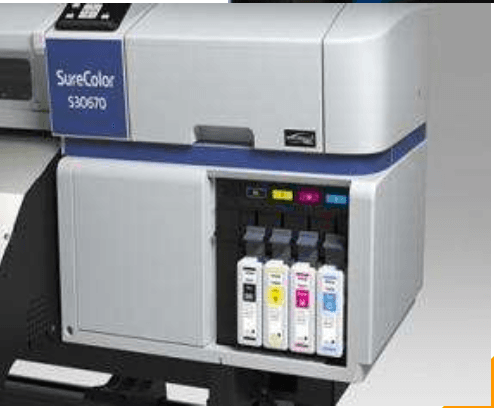 Epson SureColor SC-S30670 close up ink setup and control system