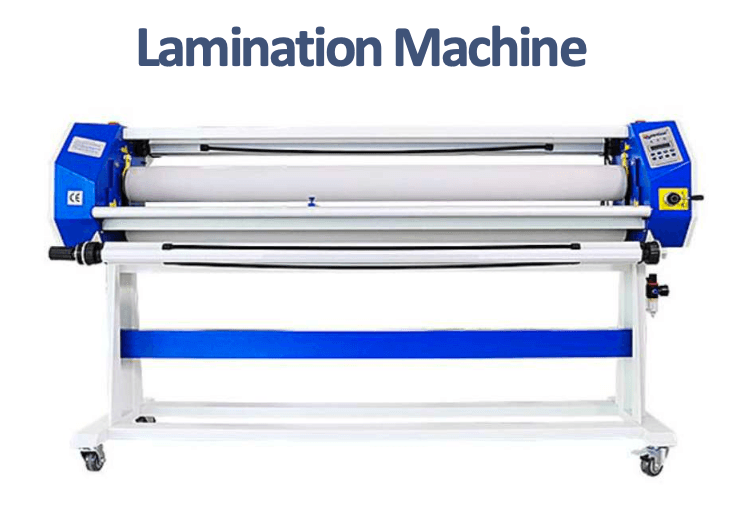 Heavy duty lamination machine for face protection and surface finishing